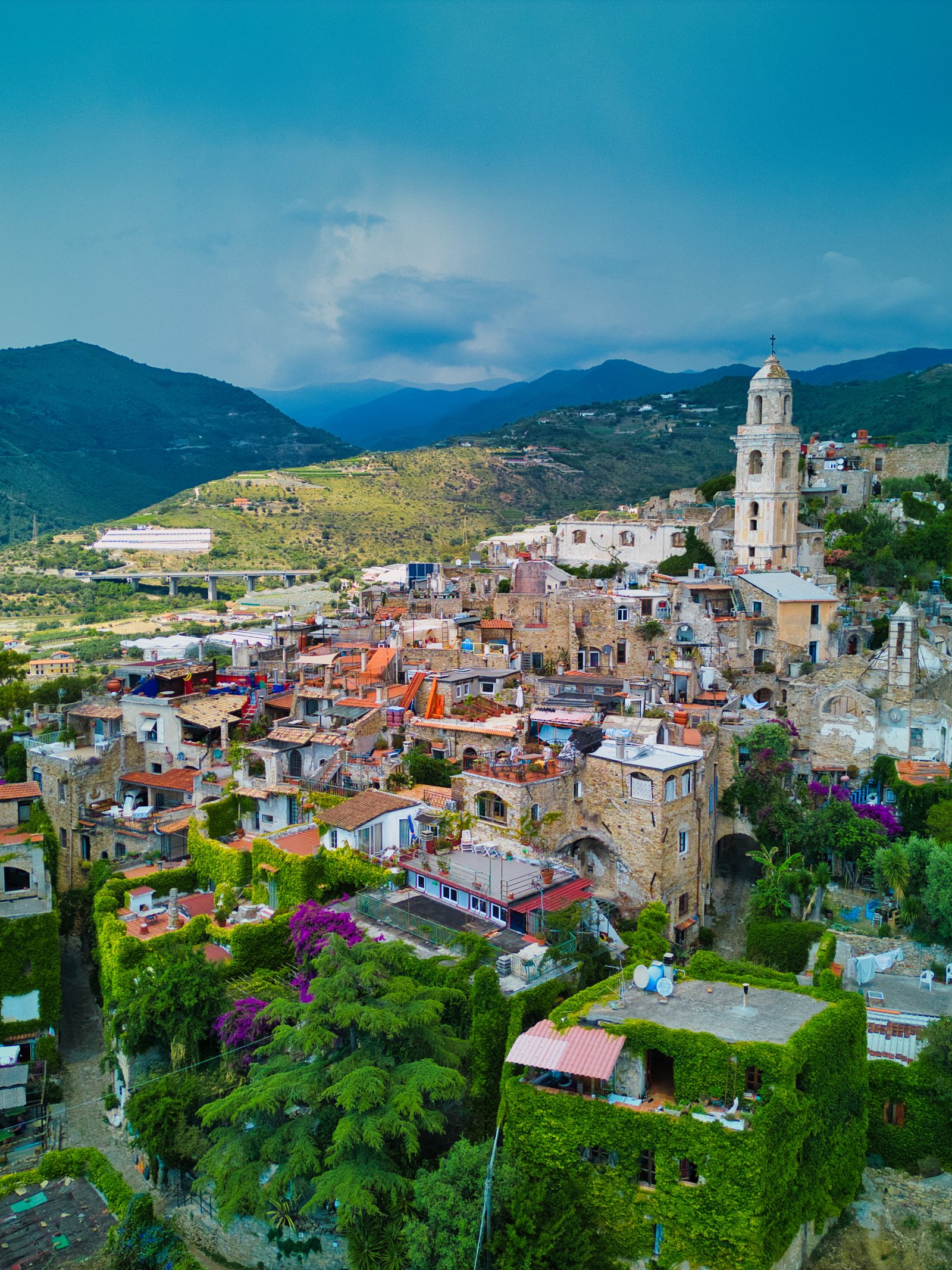 Drone product shoot in Italy